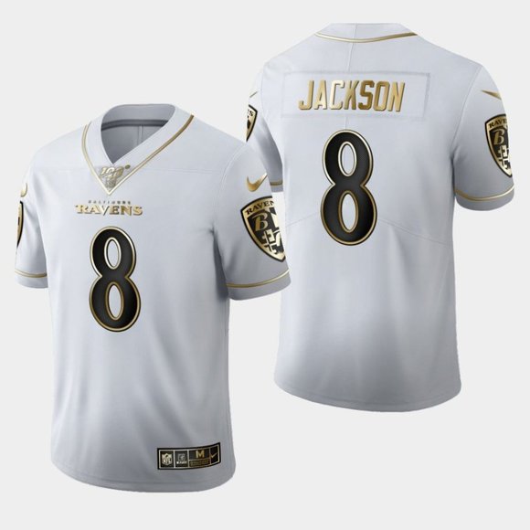 lamar jackson jersey white